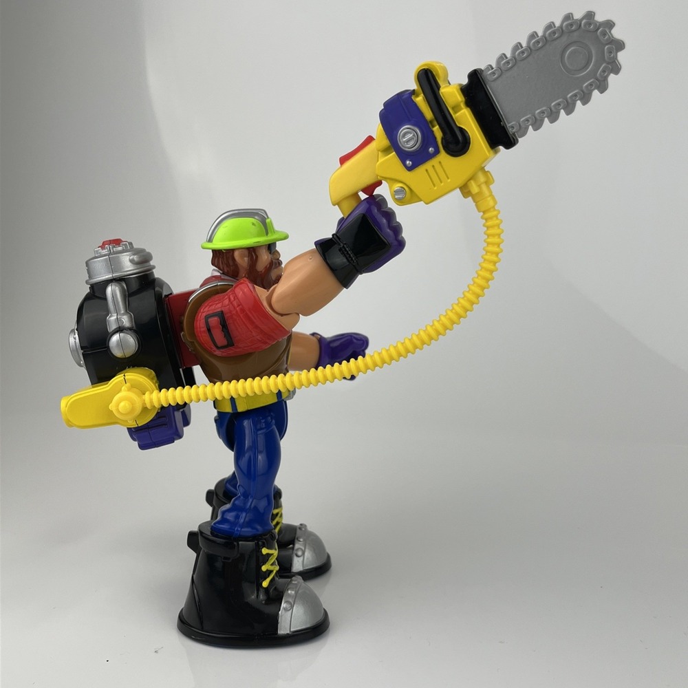 Fisher-Price Rescue Heroes Ben Choppin Forest Ranger Body Force‎ W/Saw - Picture 5 of 7